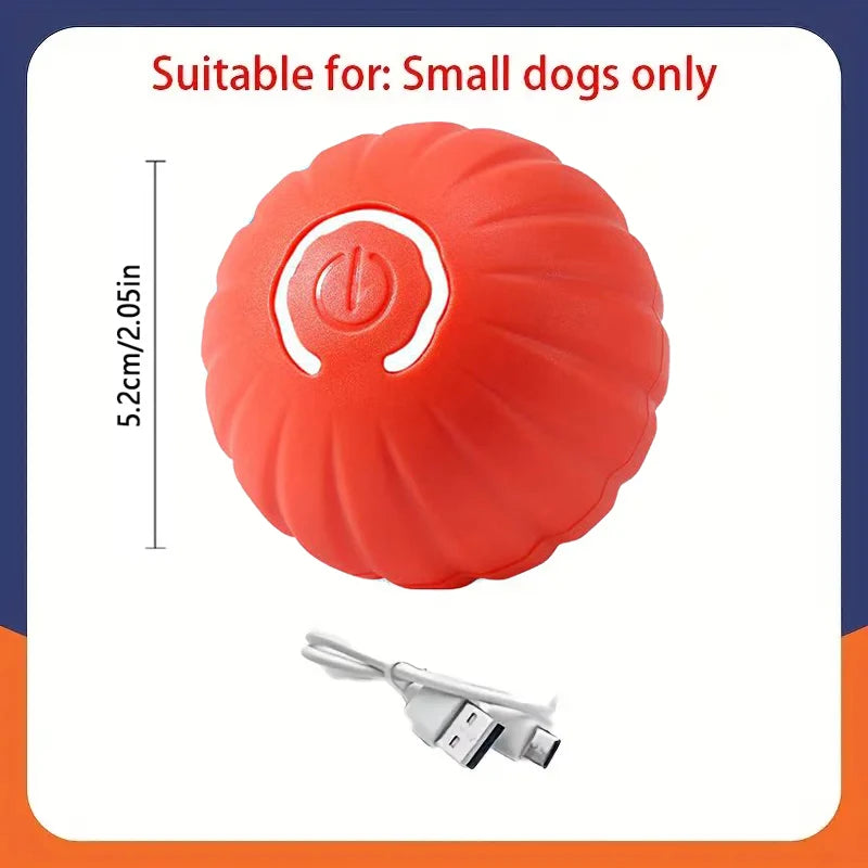 Smart Interactive Pet Ball – USB Rechargeable Auto-Moving Toy for Dogs & Cats