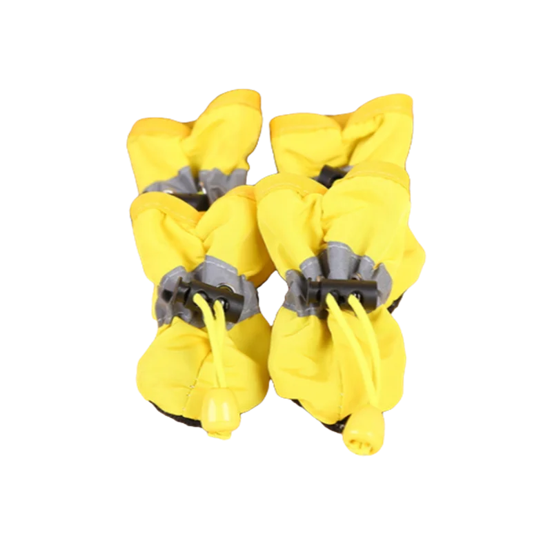 Waterproof Dog Boots – Anti-Slip Rain Shoes for Small Dogs & Cats (4-Pack)