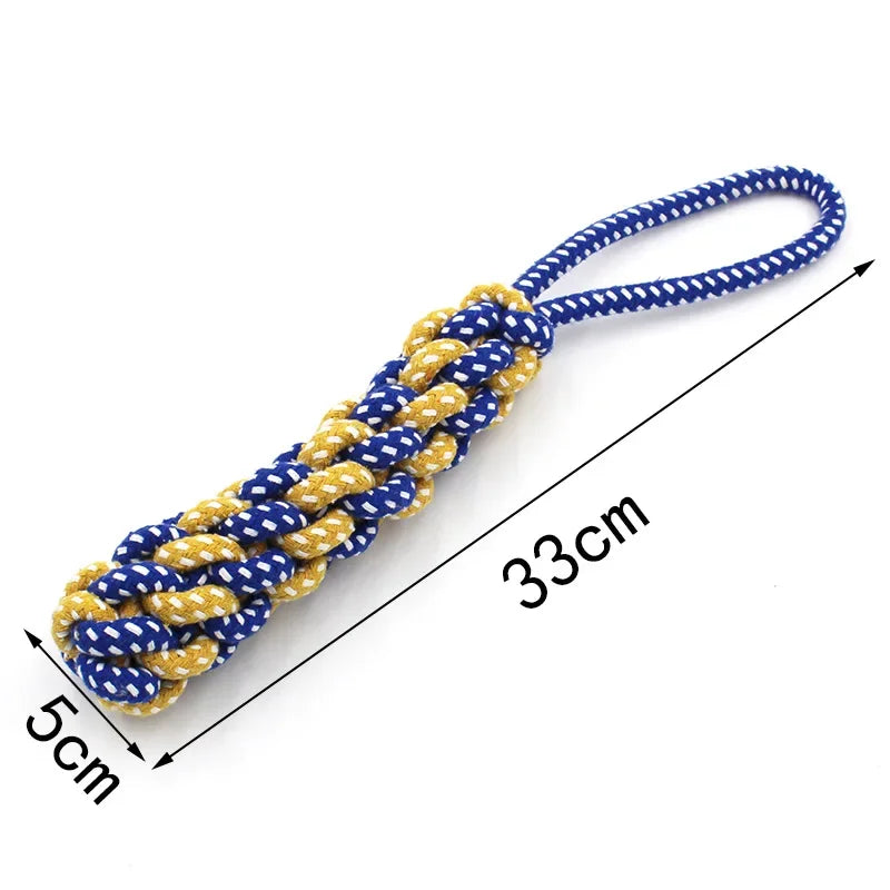 Cotton Rope Dog Toy – Chew & Tug Toy for Puppies & Dogs