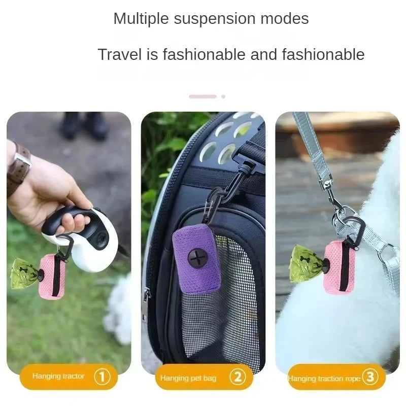 Premium Dog Poop Bag Dispenser – Hands-Free Leash Attachment
