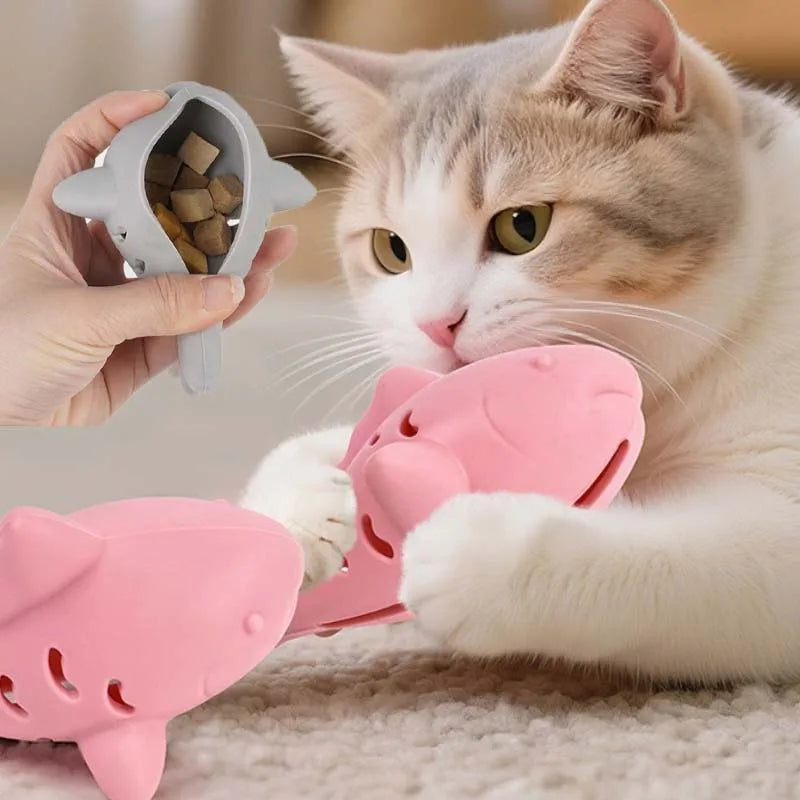 Interactive Fish Chew Toy for Cats – Slow Feeder & Teeth Grinding Kitten Toy
