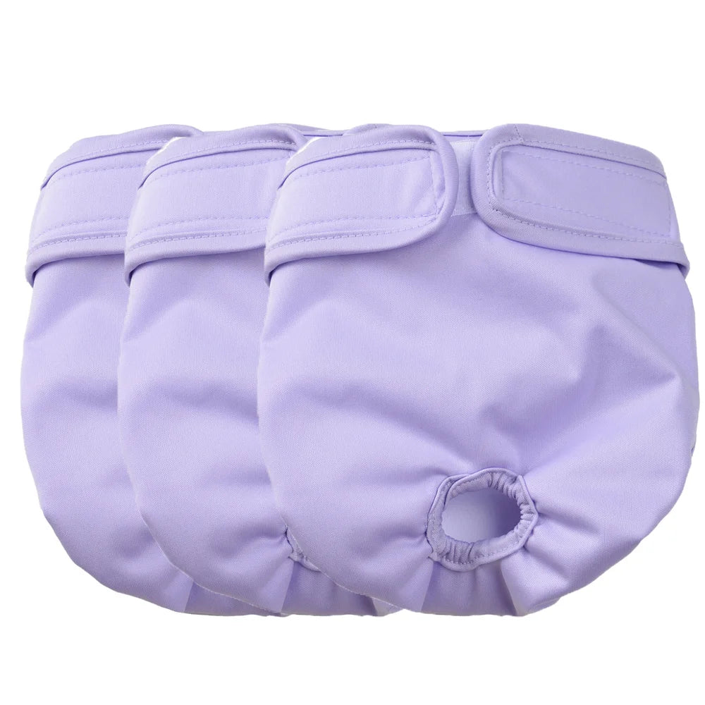 Washable Female Dog Diapers – 3-Pack | Reusable & Waterproof Pet Panties