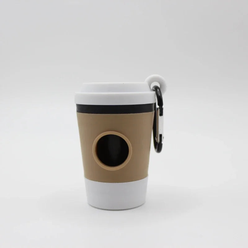 Coffee Cup Pet Waste Bag Dispenser – Portable Dog Walking Accessory
