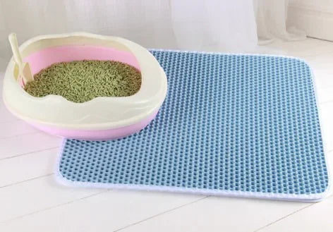 Double-Layer Waterproof Cat Litter Mat – Non-Slip, Washable & Easy to Clean