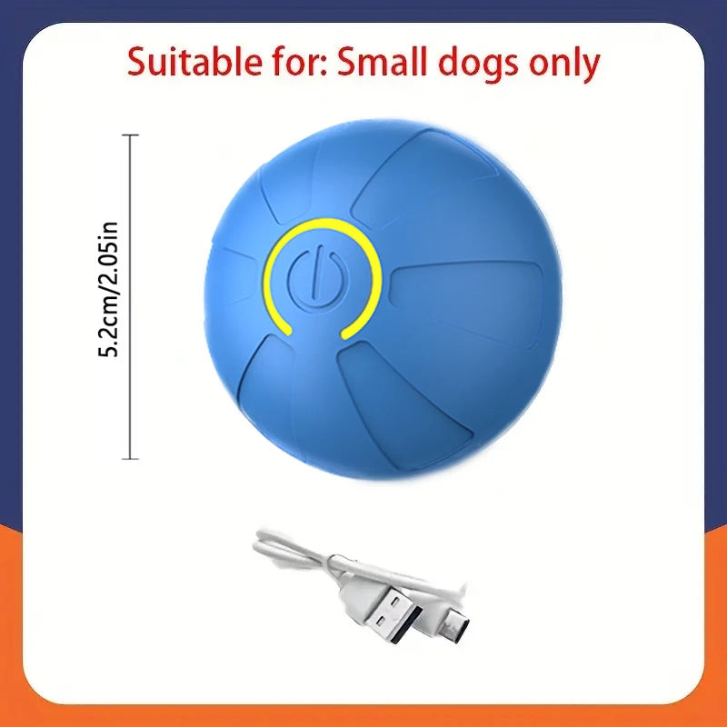 Smart Interactive Pet Ball – USB Rechargeable Auto-Moving Toy for Dogs & Cats