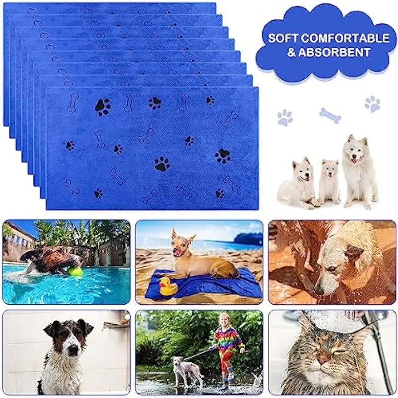 Premium Microfiber Dog Towel – Fast-Drying & Ultra-Absorbent