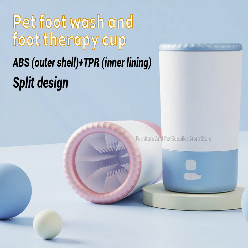 Electric Pet Paw Cleaner – Automatic USB Rechargeable Paw Washing Cup for Dogs & Cats | IPX4 Waterproof