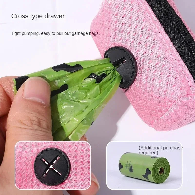 Premium Dog Poop Bag Dispenser – Hands-Free Leash Attachment