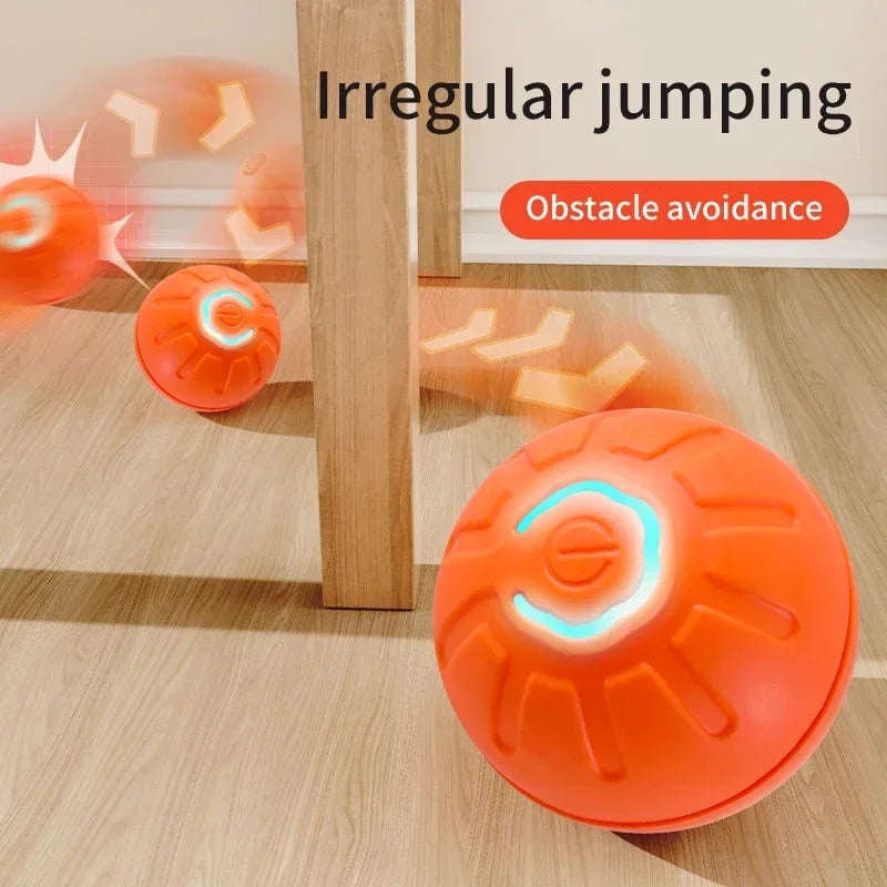 Smart Interactive Pet Ball – USB Rechargeable Auto-Moving Toy for Dogs & Cats