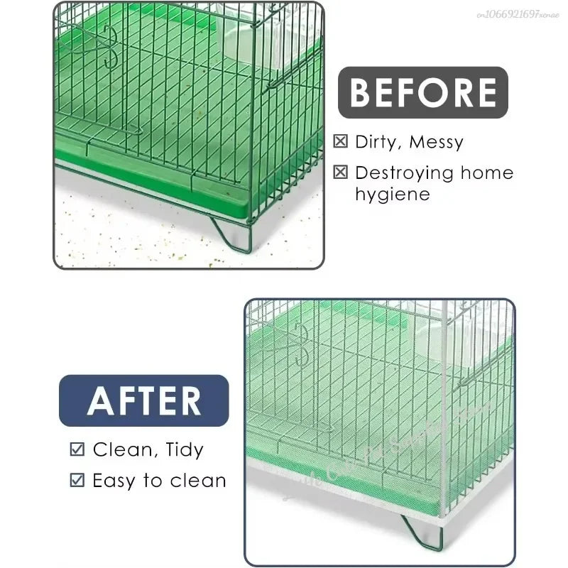 Bird Cage Seed Catcher Net Cover – Stretchy Mesh Skirt for Parrots & Small Birds