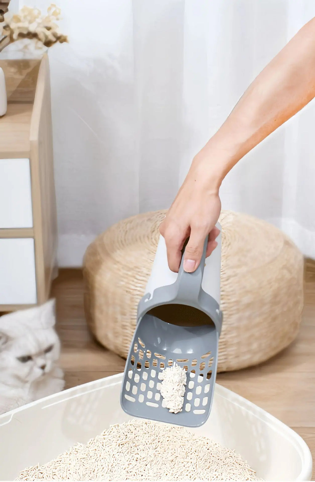 Cat Litter Scoop with Waste Bin – Self-Cleaning Cat Toilet Accessory