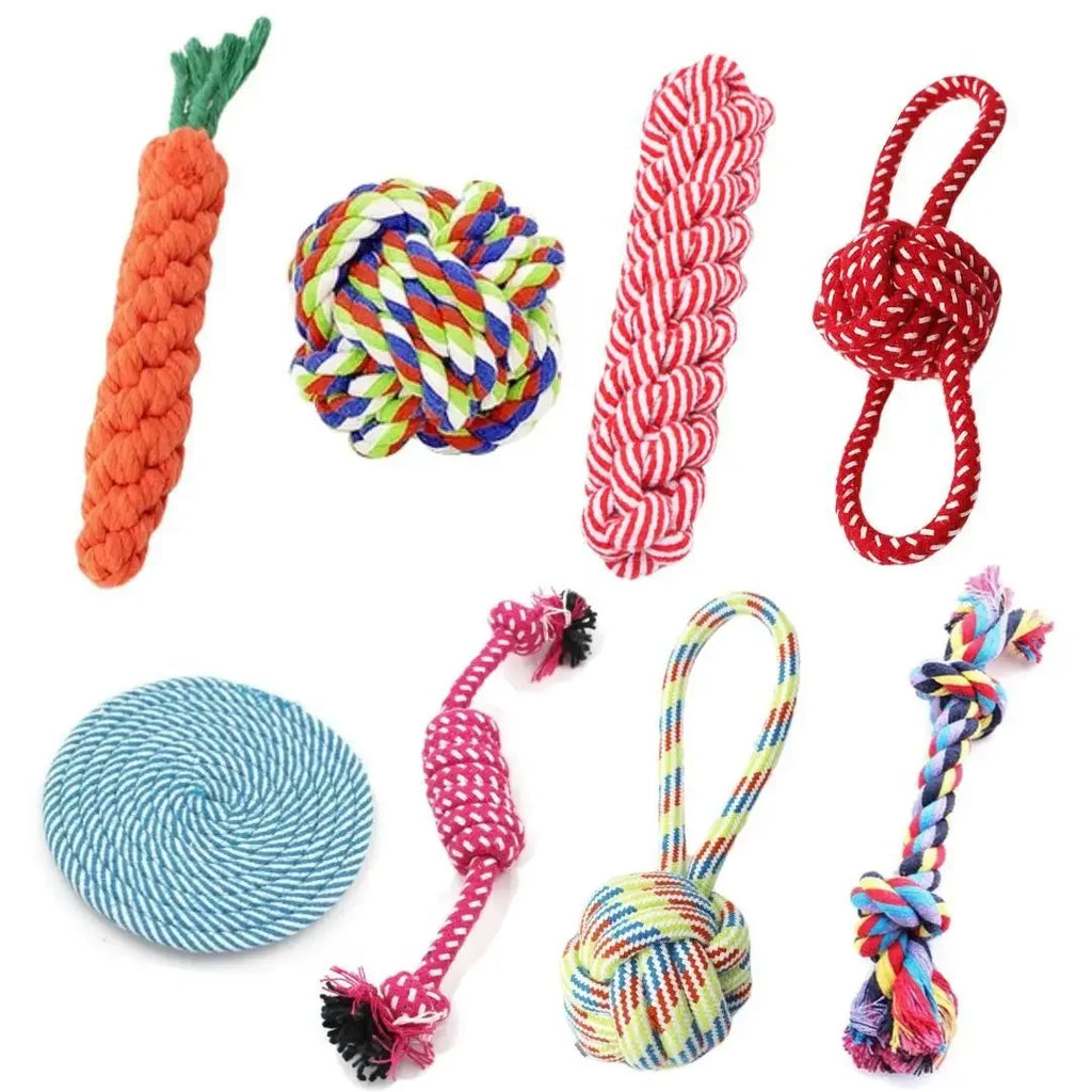 Cotton Rope Dog Toy – Chew & Tug Toy for Puppies & Dogs