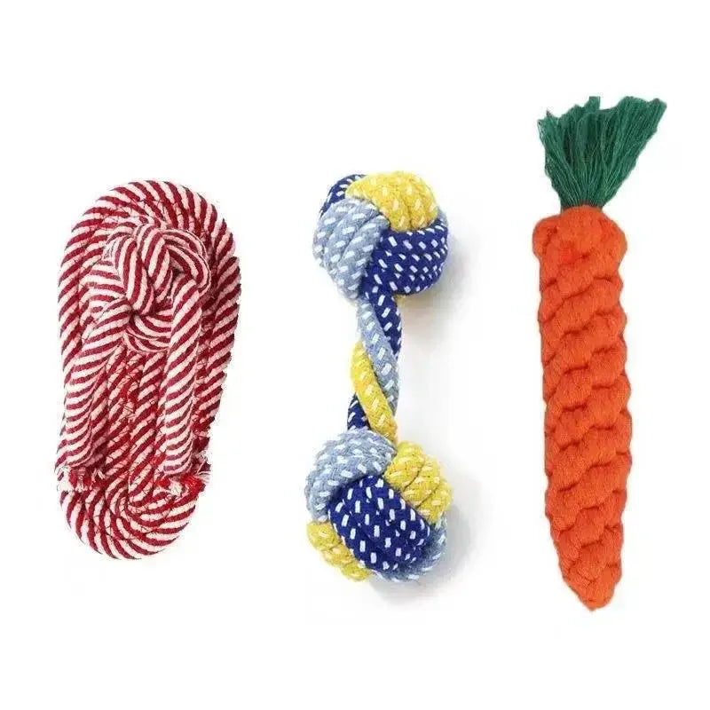 Cotton Rope Dog Toy – Chew & Tug Toy for Puppies & Dogs