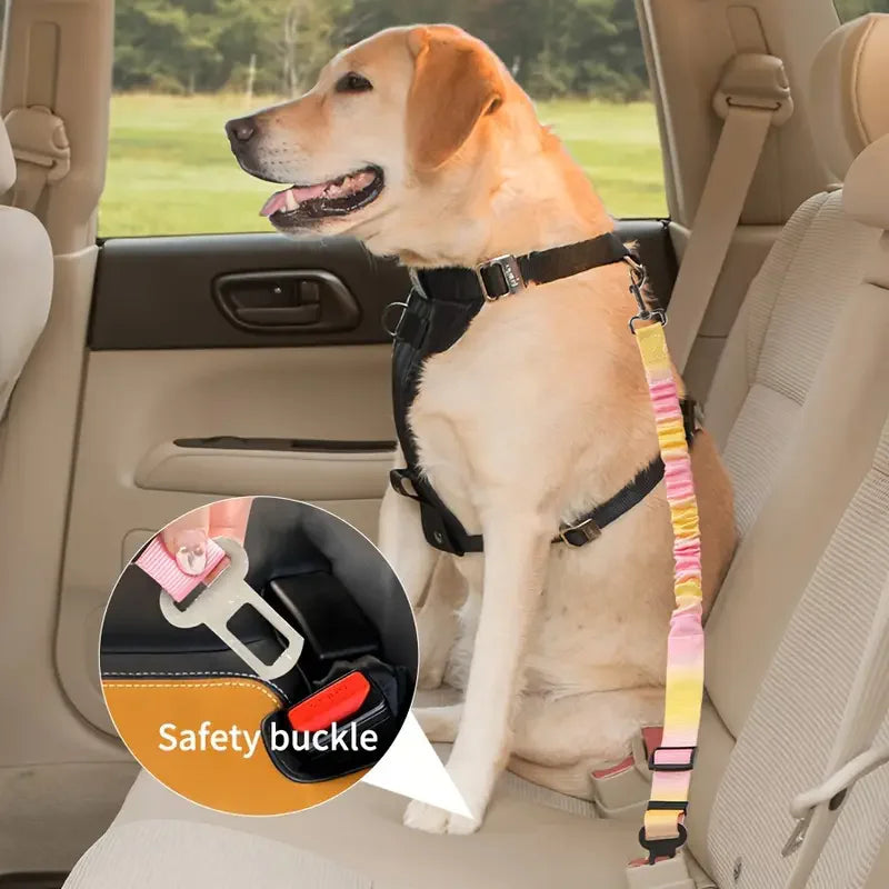 Pet Car Safety Belt – Adjustable Seatbelt Harness for Dogs & Cats