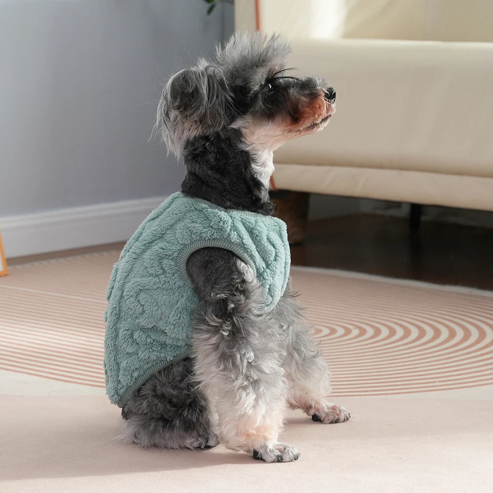 Soft Fleece Pet Sweater – Warm Autumn & Winter Vest for Small Dogs & Cats