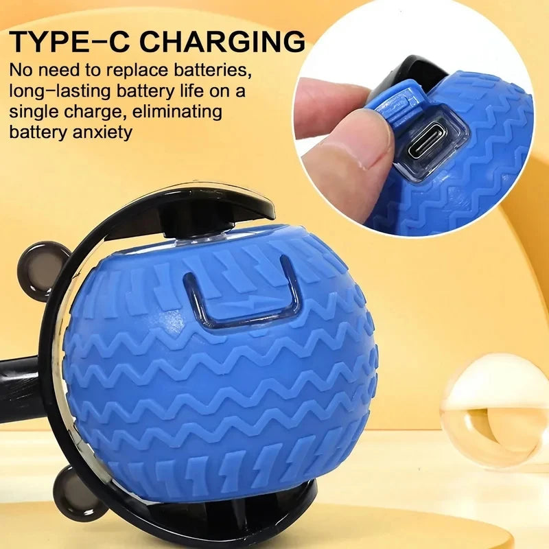 Smart Interactive Cat Ball Toy – Auto-Rolling LED with 3 Speed Modes