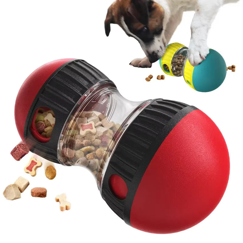 Interactive Dog Treat Dispensing Ball – Elliptical Track Rolling Toy for Mental Stimulation