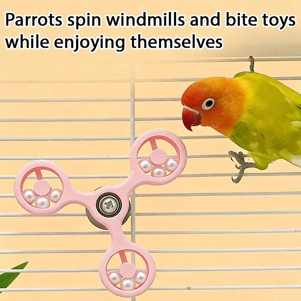 Interactive Parrot Windmill Chewing Toy – Mental Stimulation & Entertainment