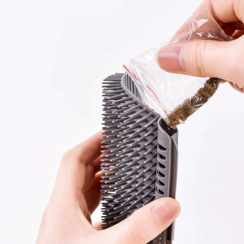 Cat Corner Grooming Brush – Self-Cleaning Massage & Hair Removal Comb