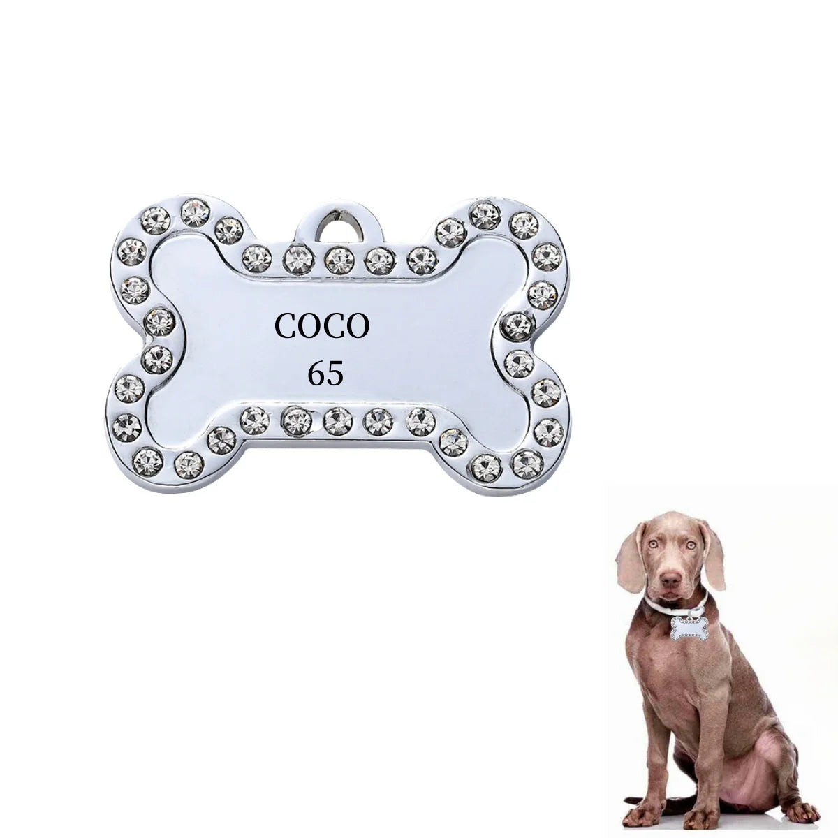 Personalized Engraved Pet ID Tag – Custom Name & Phone for Dogs & Cats