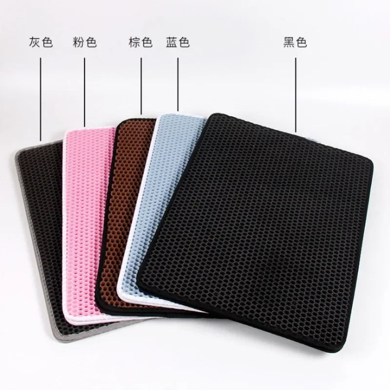 Double-Layer Waterproof Cat Litter Mat – Non-Slip, Washable & Easy to Clean