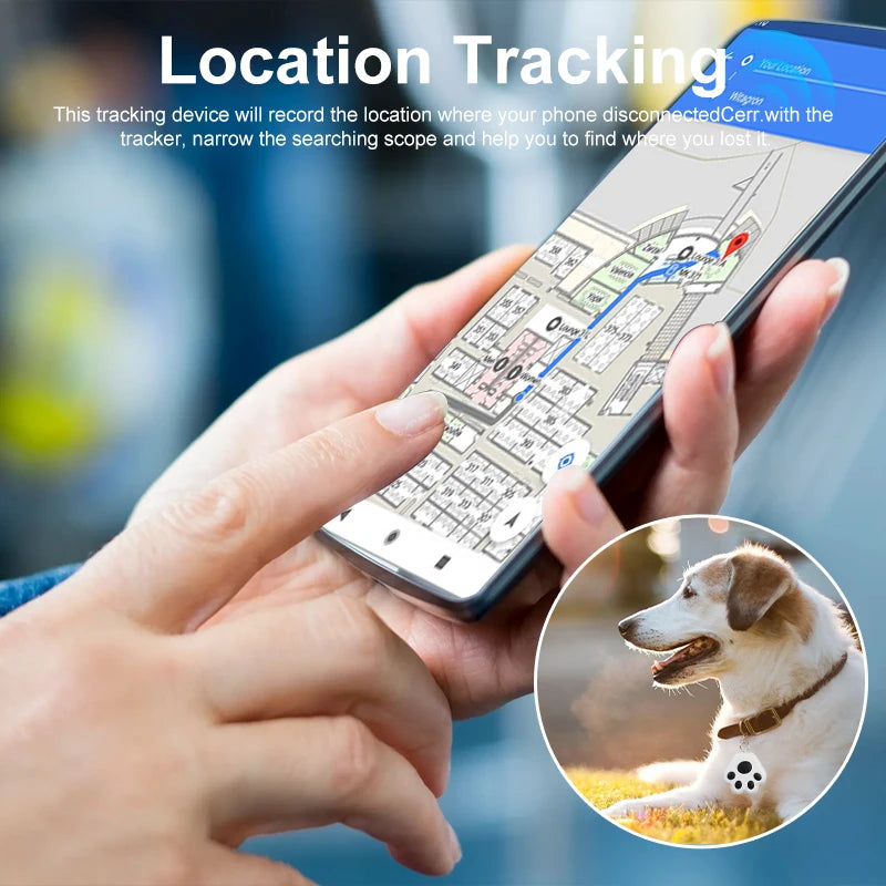 Smart Bluetooth Tracker – Pet, Keys & Bag Finder