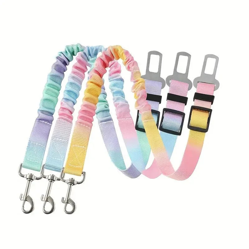 Pet Car Safety Belt – Adjustable Seatbelt Harness for Dogs & Cats