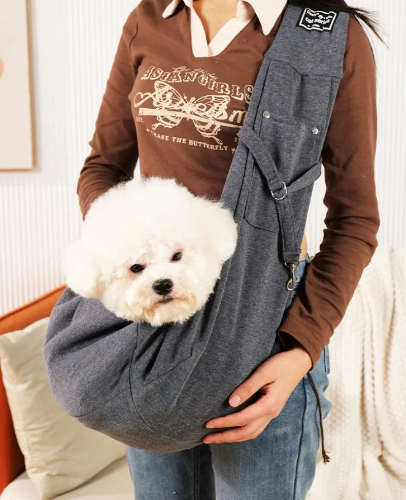 Pet Sling Carrier Bag – Hands-Free Shoulder Bag for Small Dogs & Cats