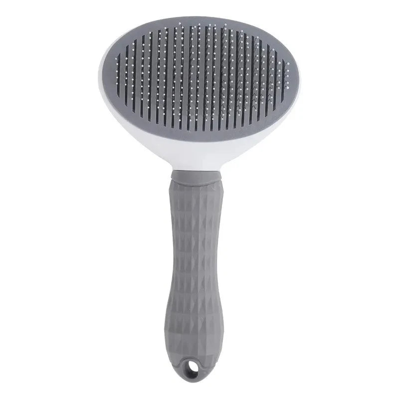 Self-Cleaning Pet Slicker Brush – Grooming & Dematting Comb for Dogs & Cats