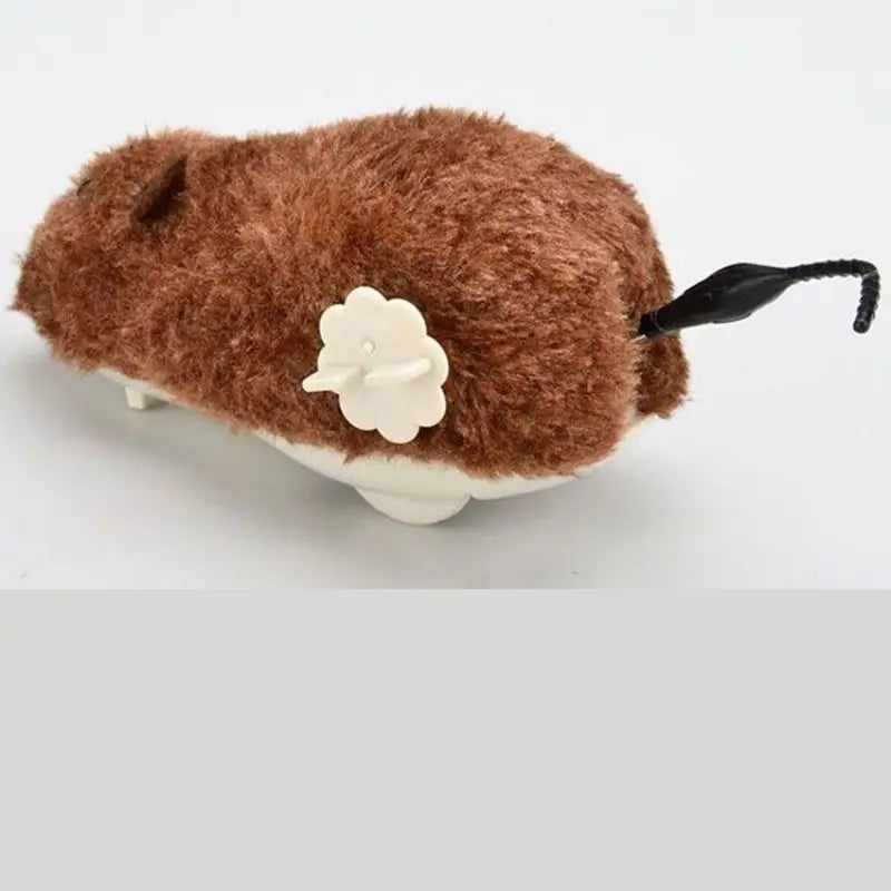 Wind-Up Plush Mouse Toy for Cats – Lifelike Running Rat for Interactive Play