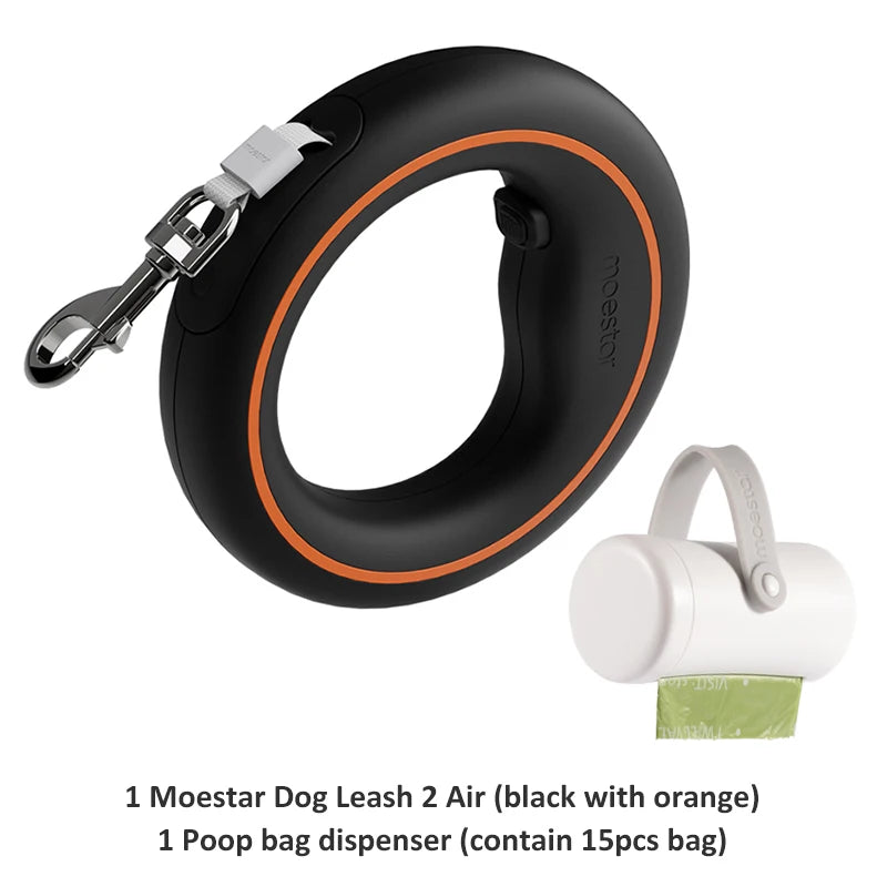 MOESTAR Retractable Dog Leash Lite – 3M Hands-Free Walking Rope for Dogs Up to 30kg | CE & FCC Certified