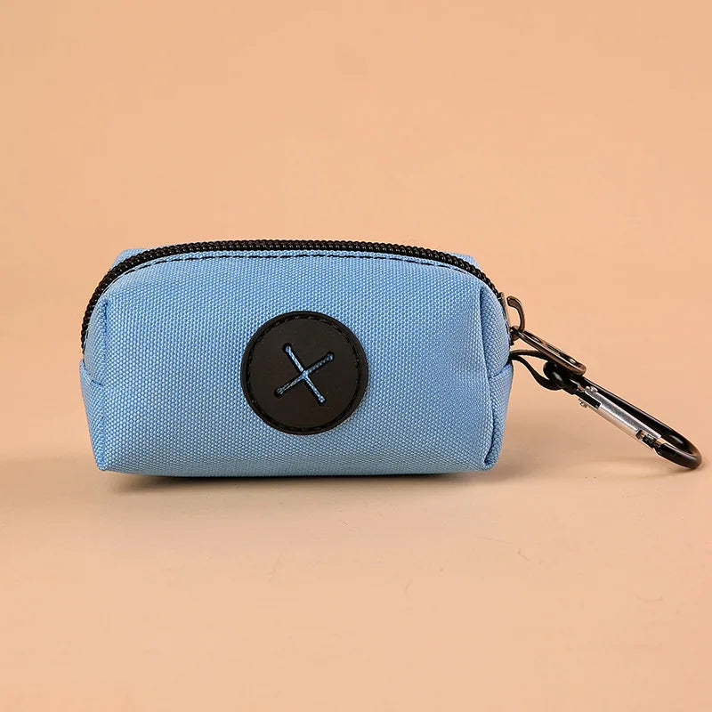 Pet Waste Bag Dispenser with Carabiner Clip – Durable Canvas Holder for Dogs