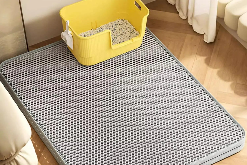 Double-Layer Cat Litter Mat – Waterproof, Non-Slip & Washable