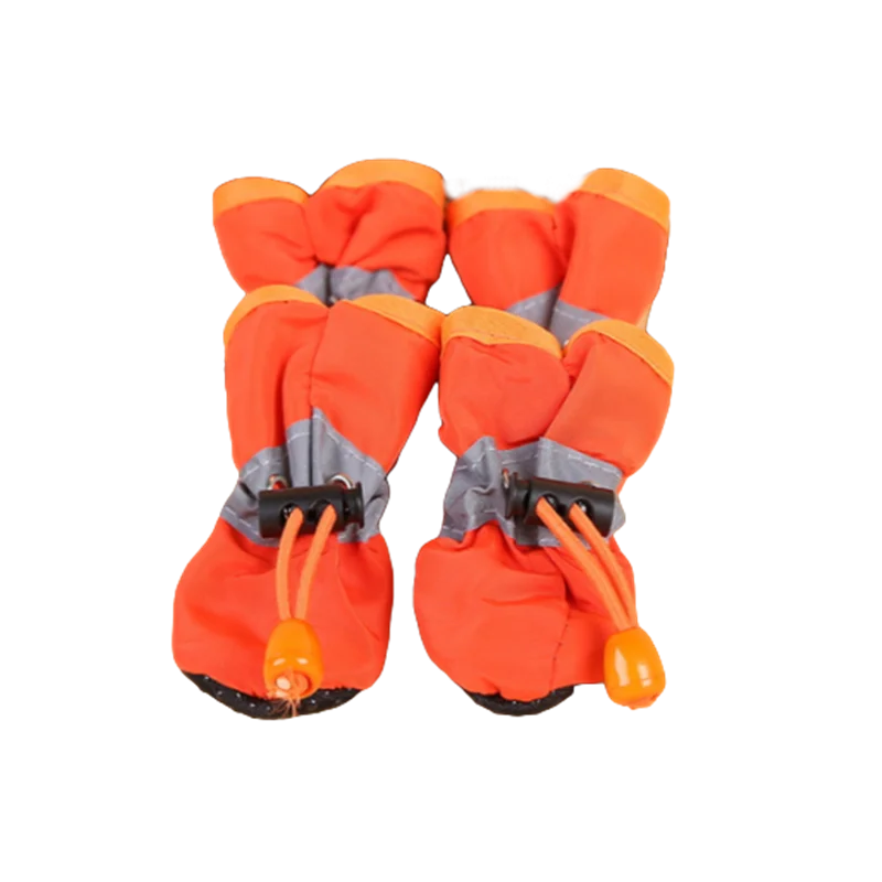 Waterproof Dog Boots – Anti-Slip Rain Shoes for Small Dogs & Cats (4-Pack)