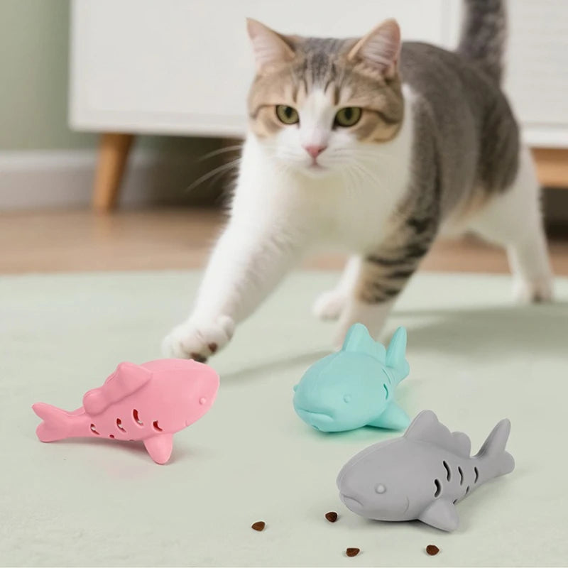 Interactive Fish Chew Toy for Cats – Slow Feeder & Teeth Grinding Kitten Toy