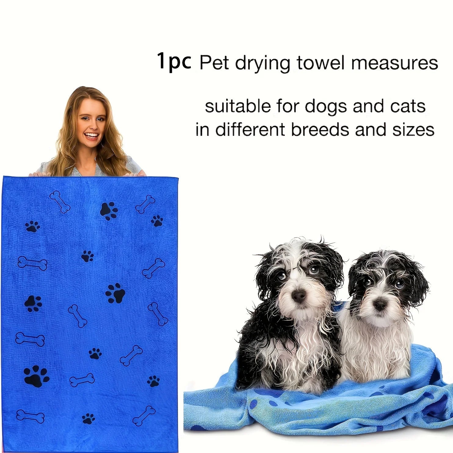 Premium Microfiber Dog Towel – Fast-Drying & Ultra-Absorbent