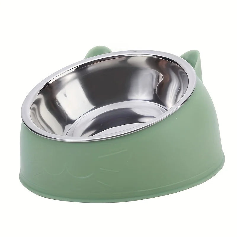 Stainless Steel Pet Bowl – Non-Slip Food & Water Feeder for Cats & Dogs