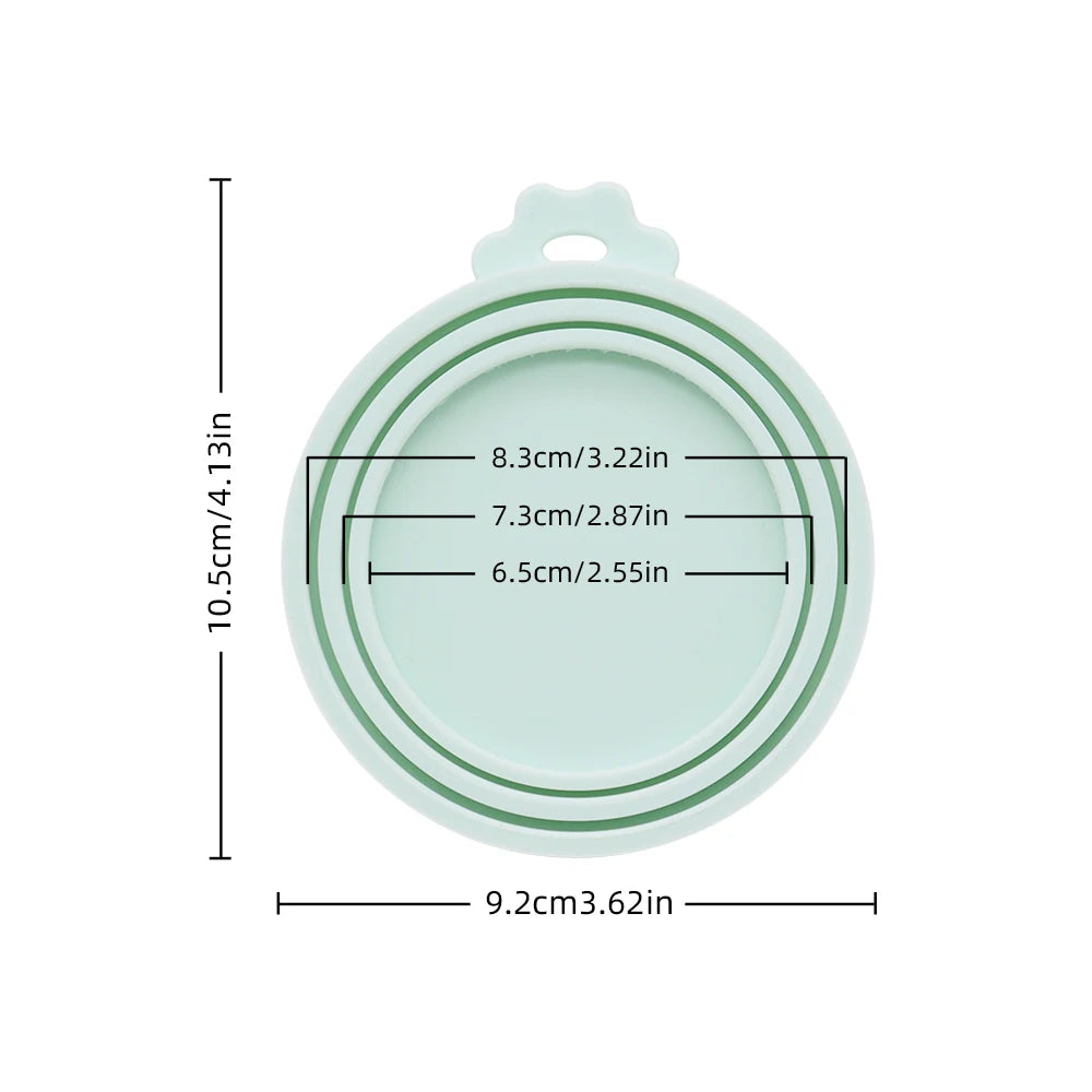 Reusable Silicone Pet Can Lid – BPA-Free Food Cover for Dog & Cat Cans