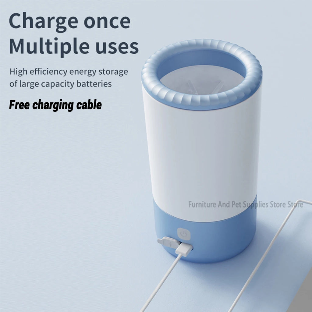 Electric Pet Paw Cleaner – Automatic USB Rechargeable Paw Washing Cup for Dogs & Cats | IPX4 Waterproof