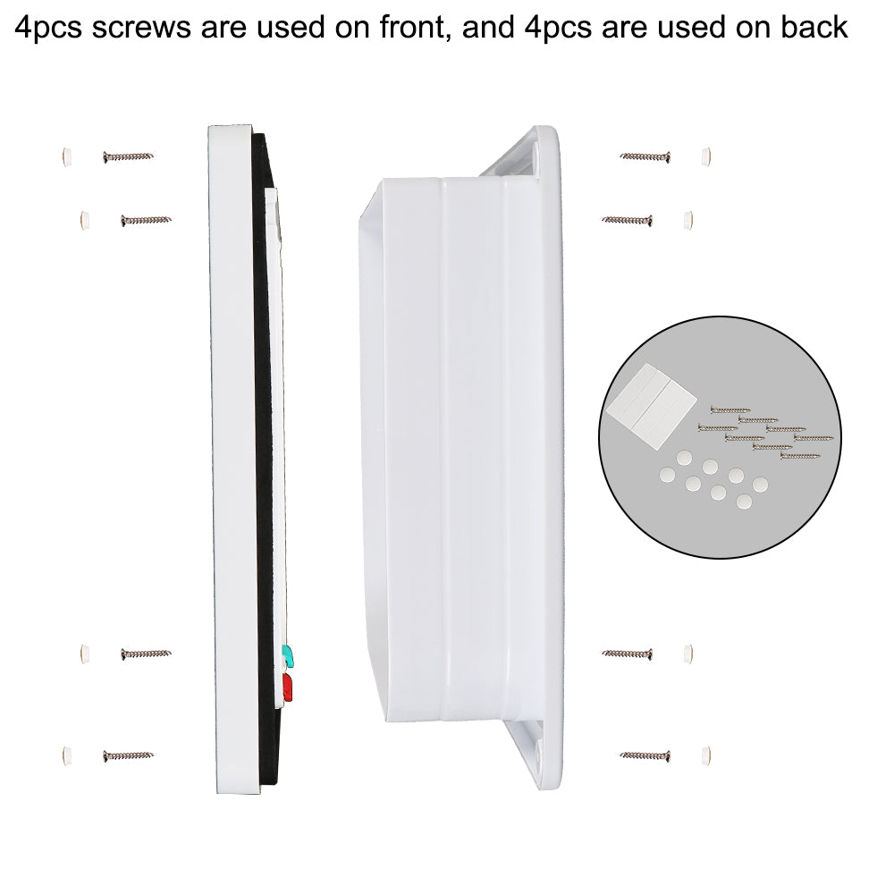 Pet Door with 4-Way Lock | ABS Plastic Cat & Dog Flap – M / L / XL